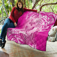 Polynesia Breast Cancer Awareness Quilt Think Pink Ribbon Polynesian Butterflies LT14 - Polynesian Pride