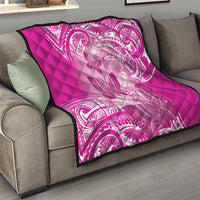 Polynesia Breast Cancer Awareness Quilt Think Pink Ribbon Polynesian Butterflies LT14 - Polynesian Pride