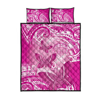 Polynesia Breast Cancer Awareness Quilt Bed Set Think Pink Ribbon Polynesian Butterflies LT14 - Polynesian Pride