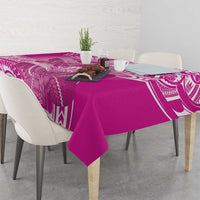 Polynesia Breast Cancer Awareness Tablecloth Think Pink Ribbon Polynesian Butterflies LT14 - Polynesian Pride