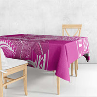 Polynesia Breast Cancer Awareness Tablecloth Think Pink Ribbon Polynesian Butterflies LT14 - Polynesian Pride
