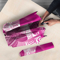 Polynesia Breast Cancer Awareness Umbrella Think Pink Ribbon Polynesian Butterflies LT14 - Polynesian Pride