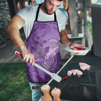 Polynesia Lupus Awareness Month Apron Warrior Purple Ribbon Polynesian Butterflies LT14 - Polynesian Pride
