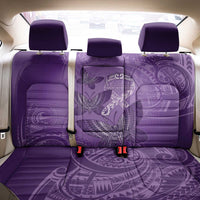 Polynesia Lupus Awareness Month Back Car Seat Cover Warrior Purple Ribbon Polynesian Butterflies LT14 - Polynesian Pride