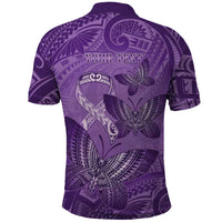 Personalised Polynesia Lupus Awareness Month Polo Shirt Warrior Purple Ribbon Polynesian Butterflies LT14 - Polynesian Pride