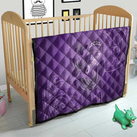 Polynesia Lupus Awareness Month Quilt Warrior Purple Ribbon Polynesian Butterflies LT14 - Polynesian Pride