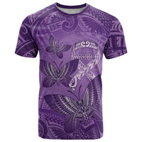 Personalised Polynesia Lupus Awareness Month T Shirt Warrior Purple Ribbon Polynesian Butterflies LT14 Purple - Polynesian Pride