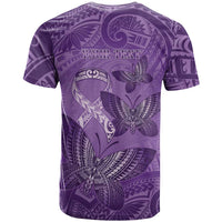 Personalised Polynesia Lupus Awareness Month T Shirt Warrior Purple Ribbon Polynesian Butterflies LT14 - Polynesian Pride