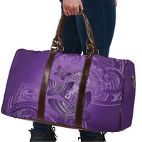 Polynesia Lupus Awareness Month Travel Bag Warrior Purple Ribbon Polynesian Butterflies LT14 - Polynesian Pride