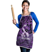 Lupus Awareness Month New Zealand Apron Be Strong Warrior Maori Silver Fern LT14 - Polynesian Pride