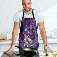 Lupus Awareness Month New Zealand Apron Be Strong Warrior Maori Silver Fern LT14 - Polynesian Pride