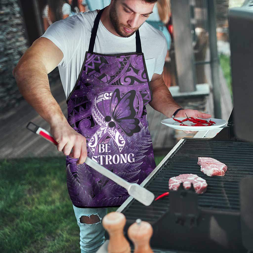 Lupus Awareness Month New Zealand Apron Be Strong Warrior Maori Silver Fern LT14 - Polynesian Pride