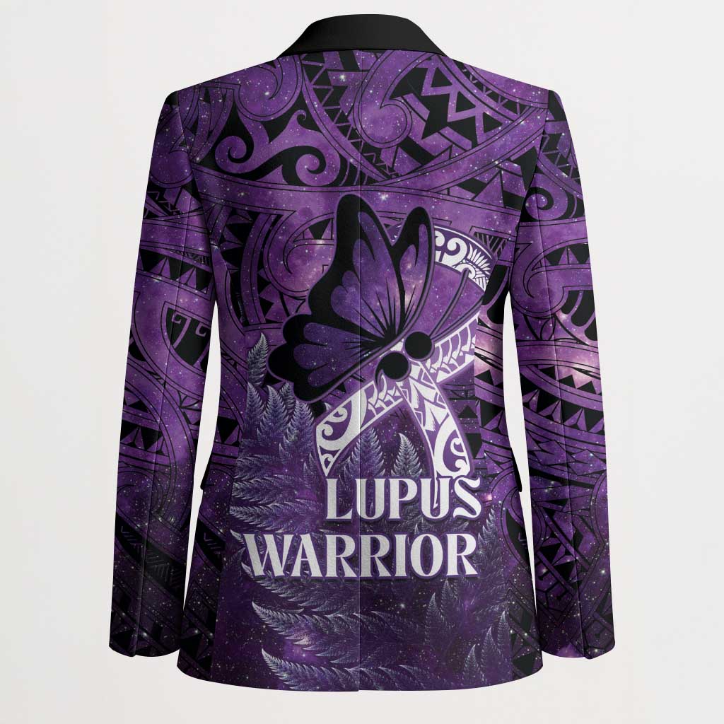Lupus Awareness Month New Zealand Blazer Be Strong Warrior Maori Silver Fern LT14 - Polynesian Pride