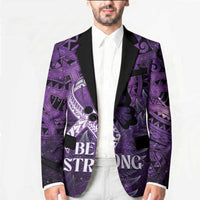 Lupus Awareness Month New Zealand Blazer Be Strong Warrior Maori Silver Fern LT14 - Polynesian Pride