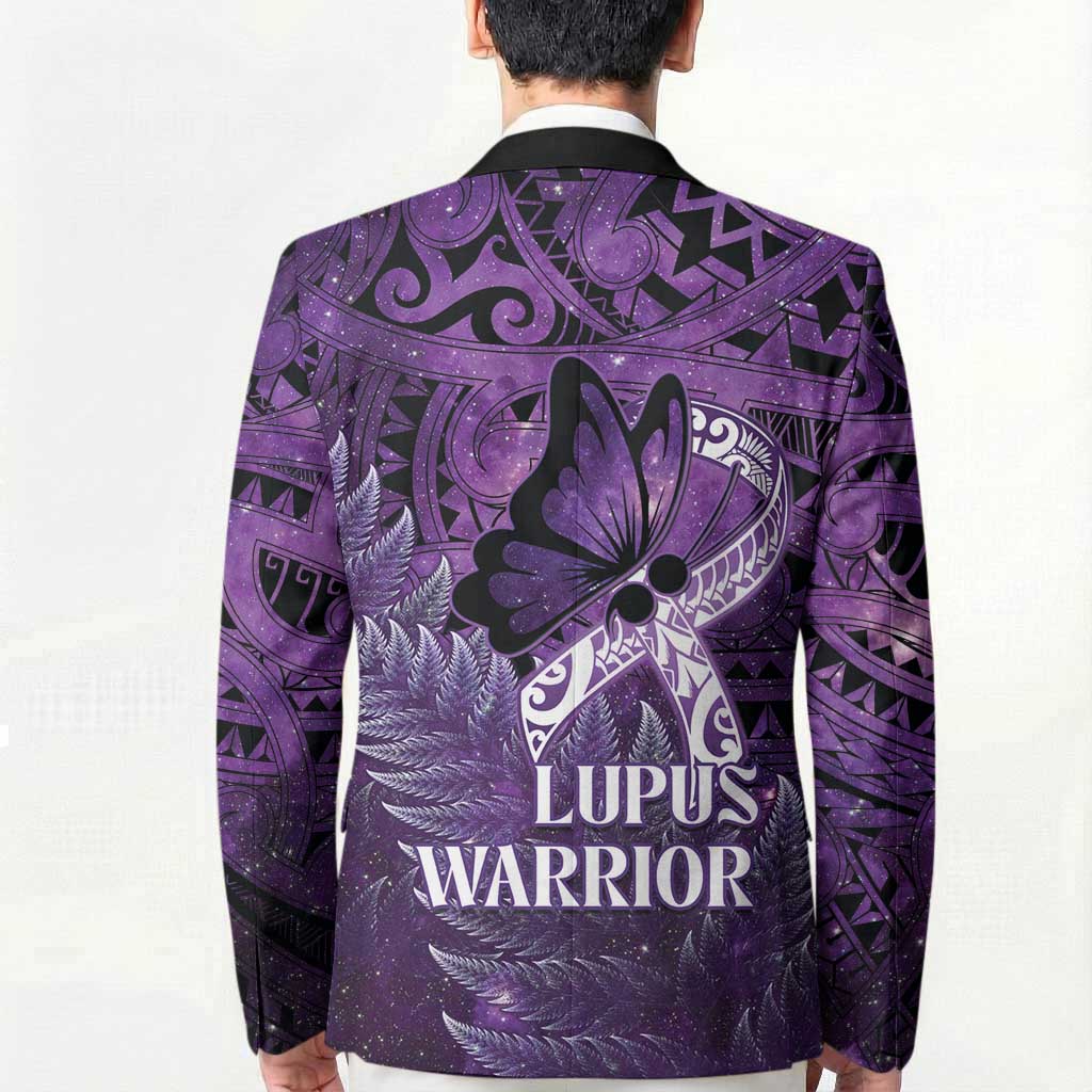 Lupus Awareness Month New Zealand Blazer Be Strong Warrior Maori Silver Fern LT14 - Polynesian Pride