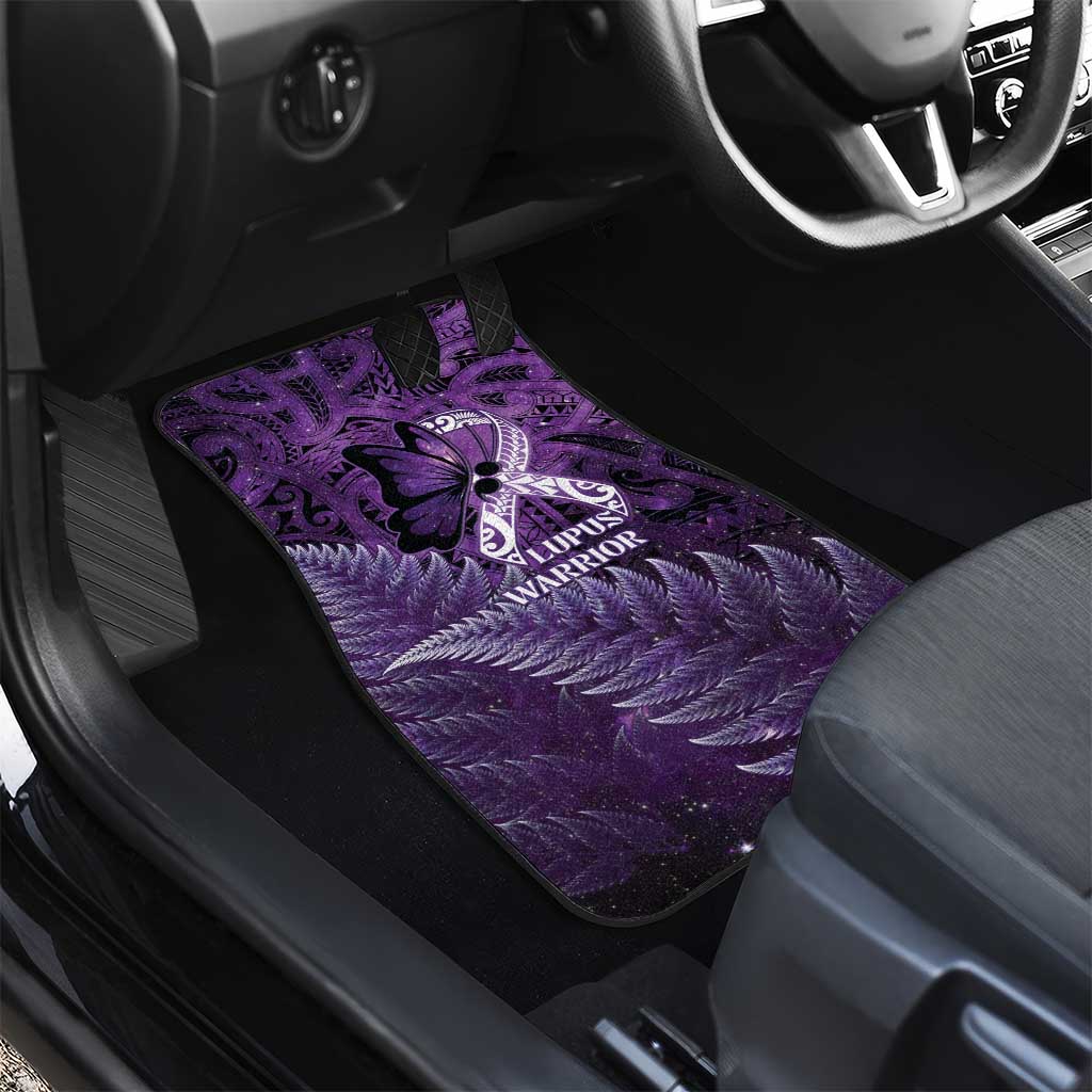 Lupus Awareness Month New Zealand Car Mats Be Strong Warrior Maori Silver Fern