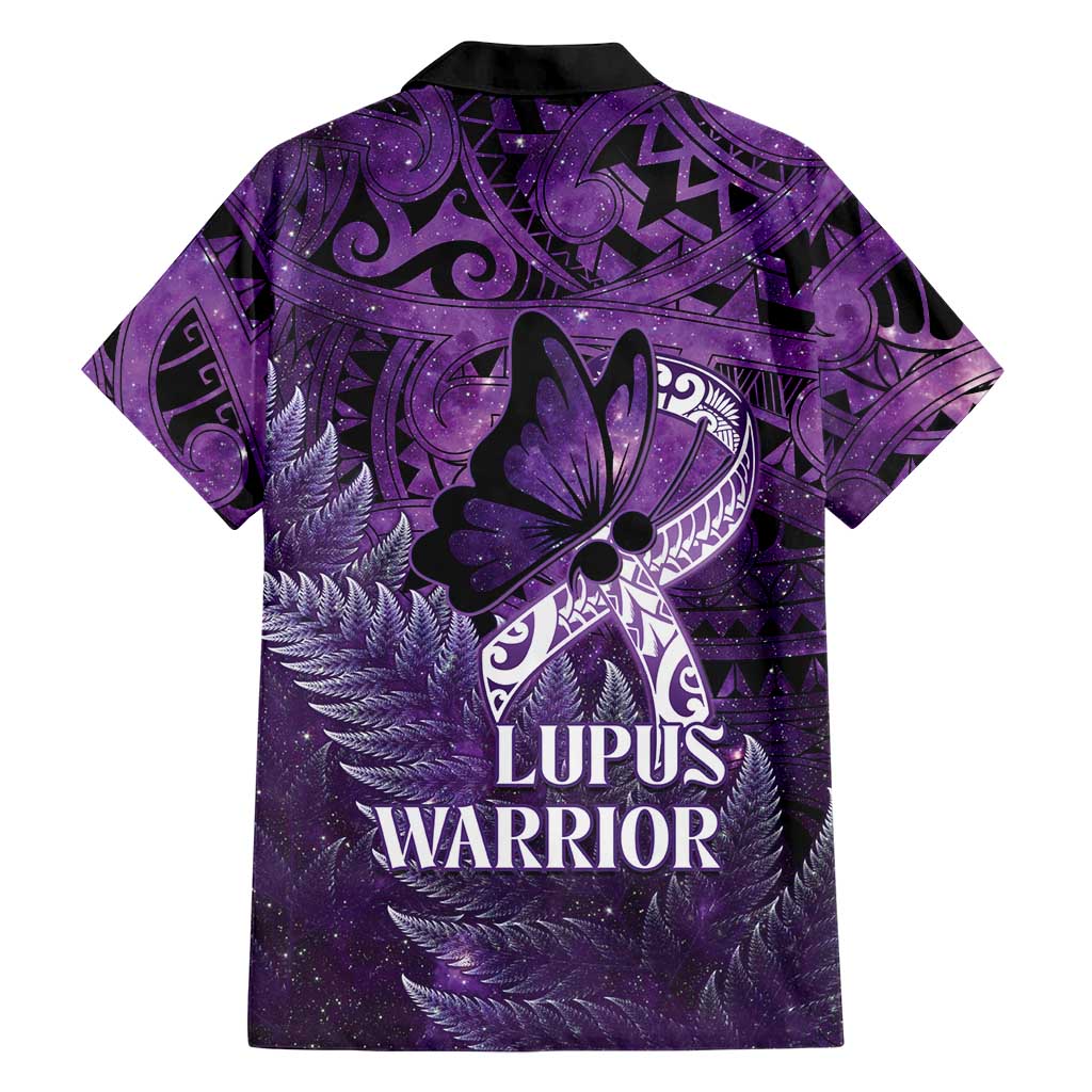 Lupus Awareness Month New Zealand Family Matching Long Sleeve Bodycon Dress and Hawaiian Shirt Be Strong Warrior Maori Silver Fern