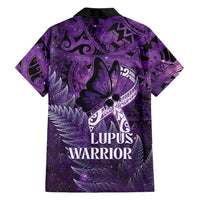 Lupus Awareness Month New Zealand Family Matching Long Sleeve Bodycon Dress and Hawaiian Shirt Be Strong Warrior Maori Silver Fern