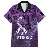 Lupus Awareness Month New Zealand Family Matching Short Sleeve Bodycon Dress and Hawaiian Shirt Be Strong Warrior Maori Silver Fern