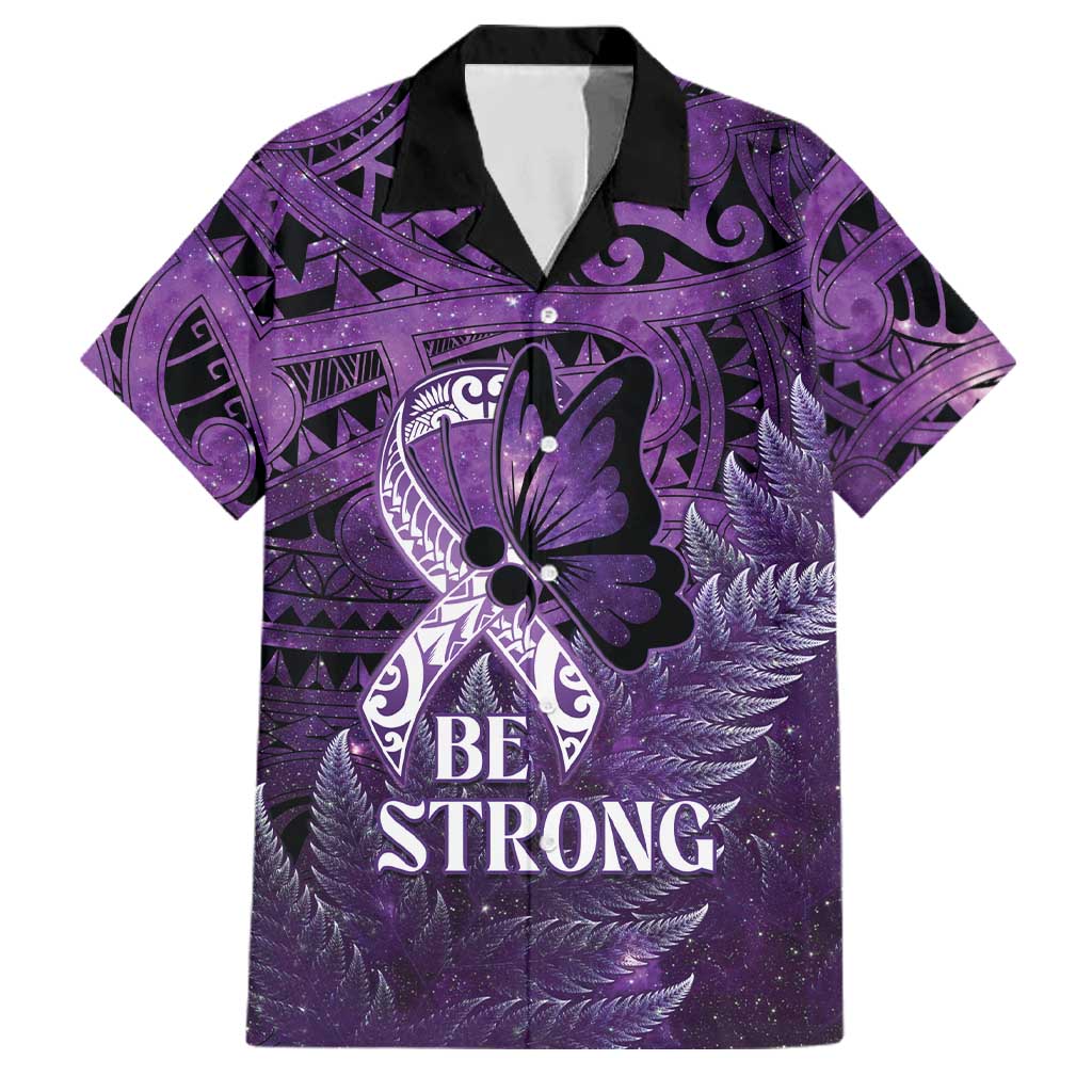 Lupus Awareness Month New Zealand Family Matching Summer Maxi Dress and Hawaiian Shirt Be Strong Warrior Maori Silver Fern
