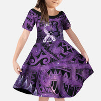 Lupus Awareness Month New Zealand Family Matching Tank Maxi Dress and Hawaiian Shirt Be Strong Warrior Maori Silver Fern