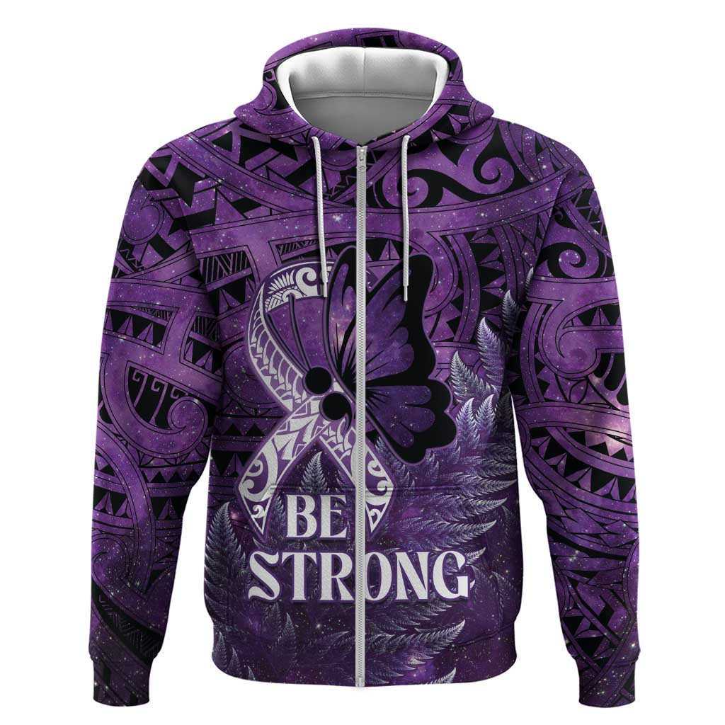 Lupus Awareness Month New Zealand Hoodie Be Strong Warrior Maori Silver Fern