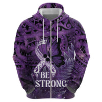 Lupus Awareness Month New Zealand Hoodie Be Strong Warrior Maori Silver Fern