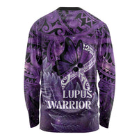 Lupus Awareness Month New Zealand Long Sleeve Shirt Be Strong Warrior Maori Silver Fern LT14 - Polynesian Pride
