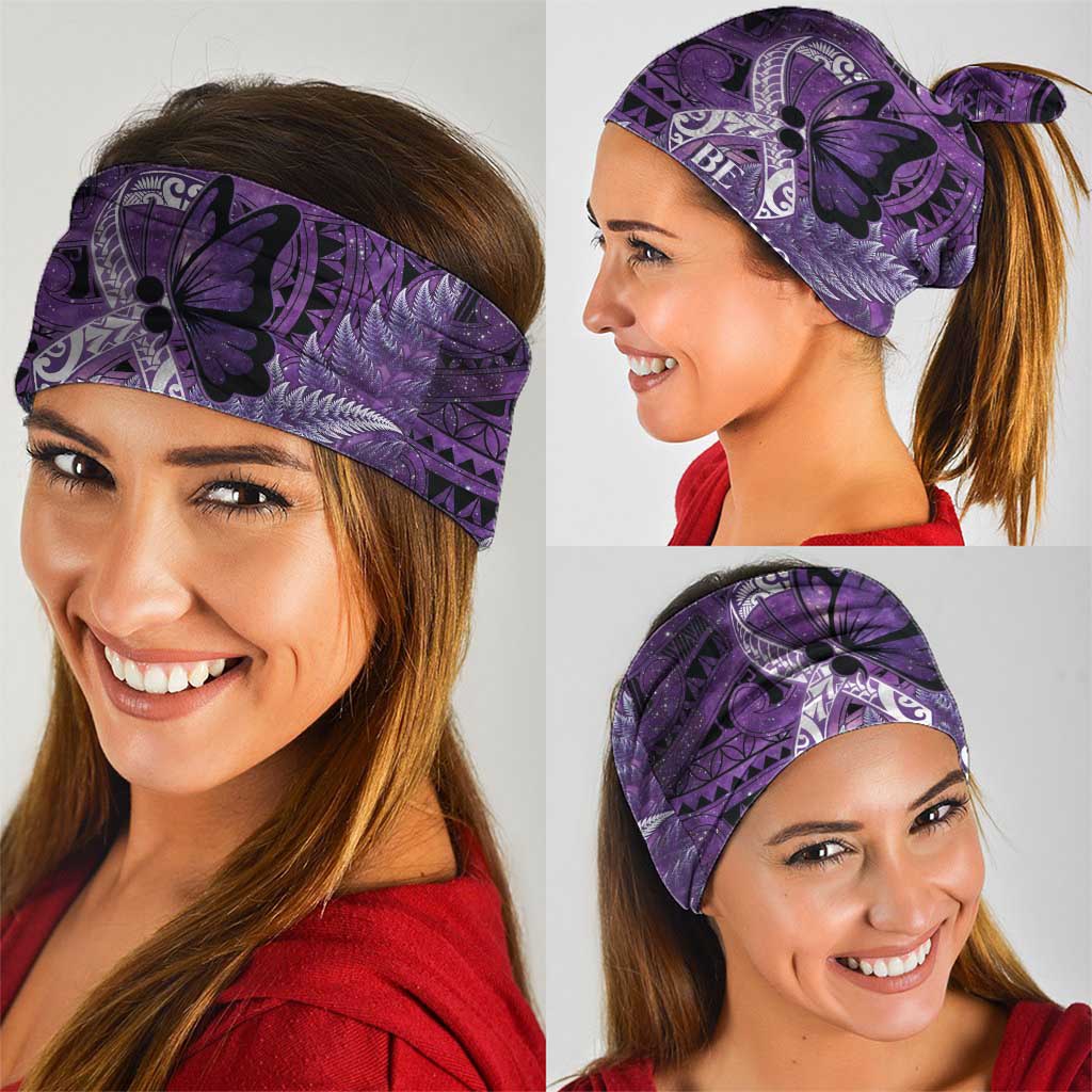 Lupus Awareness Month New Zealand Neck Gaiter Be Strong Warrior Maori Silver Fern LT14 - Polynesian Pride
