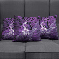 Lupus Awareness Month New Zealand Pillow Cover Be Strong Warrior Maori Silver Fern LT14 - Polynesian Pride