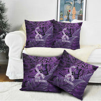 Lupus Awareness Month New Zealand Pillow Cover Be Strong Warrior Maori Silver Fern LT14 - Polynesian Pride