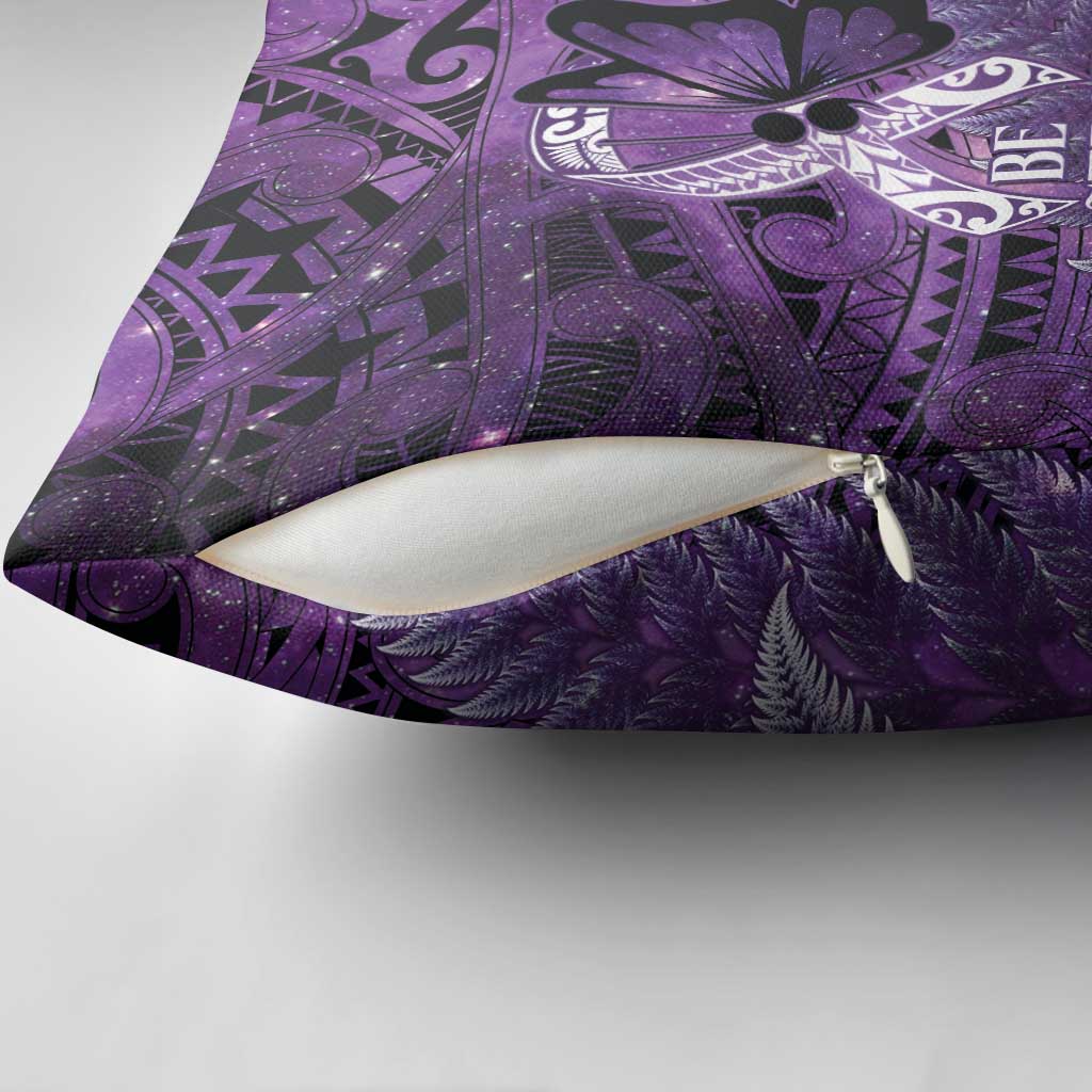Lupus Awareness Month New Zealand Pillow Cover Be Strong Warrior Maori Silver Fern LT14 - Polynesian Pride