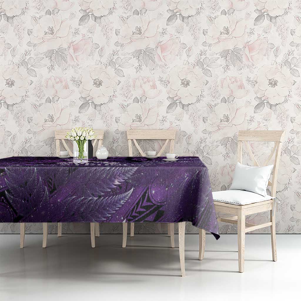 Lupus Awareness Month New Zealand Tablecloth Be Strong Warrior Maori Silver Fern LT14 - Polynesian Pride