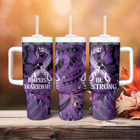 Lupus Awareness Month New Zealand Tumbler With Handle Be Strong Warrior Maori Silver Fern