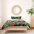 New Zealand Gecko Bedding Set Aotearoa Maori With Pohutukawa Flowers