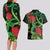 New Zealand Gecko Couples Matching Long Sleeve Bodycon Dress and Hawaiian Shirt Aotearoa Maori With Pohutukawa Flowers