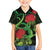 New Zealand Gecko Family Matching Puletasi and Hawaiian Shirt Aotearoa Maori With Pohutukawa Flowers