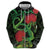 New Zealand Gecko Hoodie Aotearoa Maori With Pohutukawa Flowers