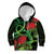 New Zealand Gecko Kid Hoodie Aotearoa Maori With Pohutukawa Flowers