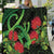 New Zealand Gecko Quilt Aotearoa Maori With Pohutukawa Flowers