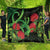 New Zealand Gecko Quilt Aotearoa Maori With Pohutukawa Flowers