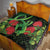 New Zealand Gecko Quilt Aotearoa Maori With Pohutukawa Flowers