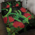 New Zealand Gecko Quilt Bed Set Aotearoa Maori With Pohutukawa Flowers