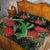 New Zealand Gecko Quilt Bed Set Aotearoa Maori With Pohutukawa Flowers