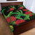 New Zealand Gecko Quilt Bed Set Aotearoa Maori With Pohutukawa Flowers