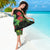 New Zealand Gecko Sarong Aotearoa Maori With Pohutukawa Flowers