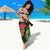 New Zealand Gecko Sarong Aotearoa Maori With Pohutukawa Flowers
