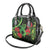 New Zealand Gecko Shoulder Handbag Aotearoa Maori With Pohutukawa Flowers