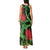 New Zealand Gecko Tank Maxi Dress Aotearoa Maori With Pohutukawa Flowers