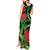 New Zealand Gecko Tank Maxi Dress Aotearoa Maori With Pohutukawa Flowers